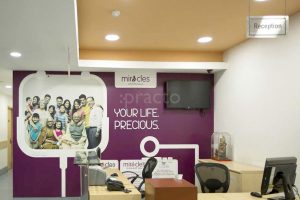 Miracles Mediclinic Gurgaon Reception Area