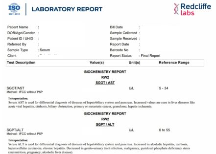 SGOT Test: Price, Purpose, Normal Range, Results & Risks